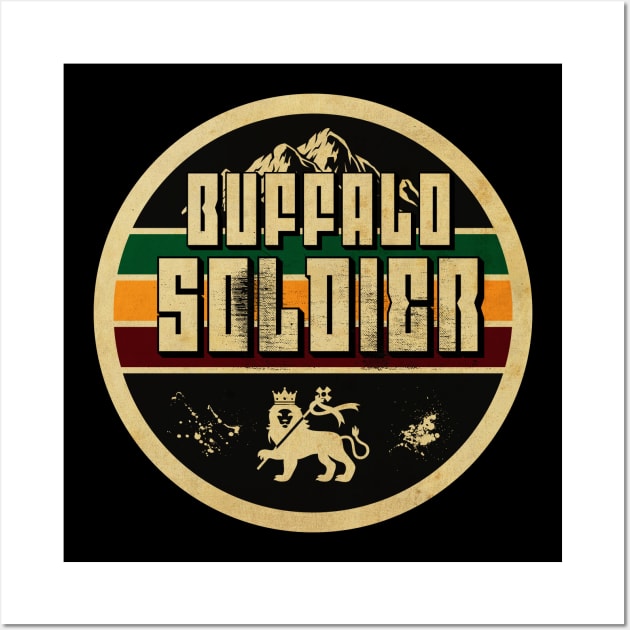 Buffalo Soldier Rastafari Wall Art by CTShirts